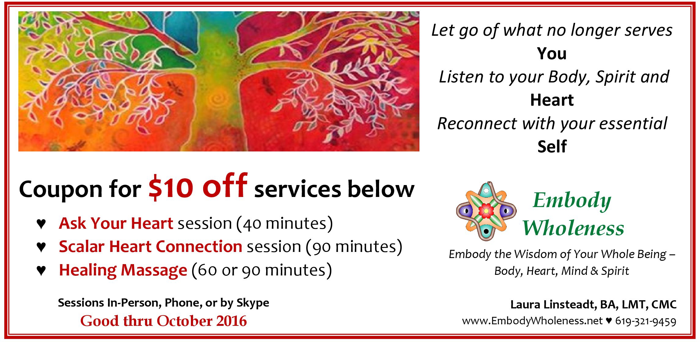 Embody Wholeness Coupon